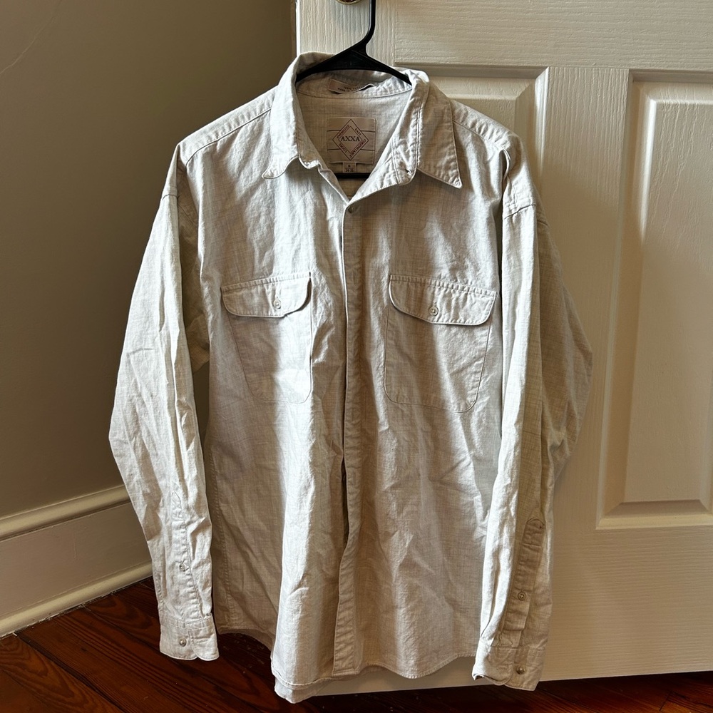 Cream Men’s Casual Button-Up